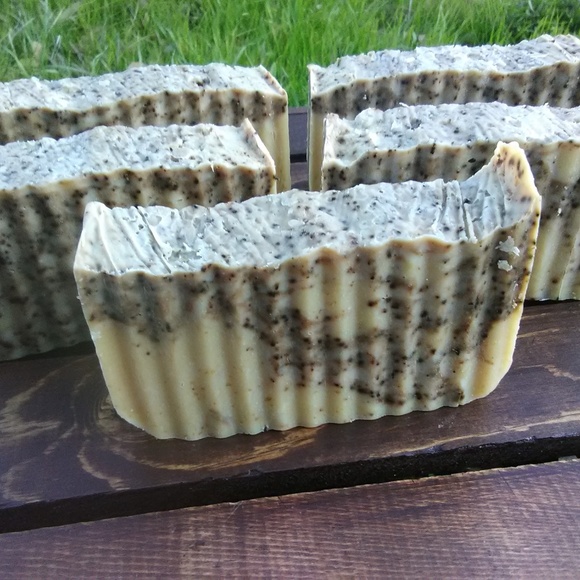 Handcrafted Exfoliating Coffee Coconut Stout Soap - Picture 3 of 3